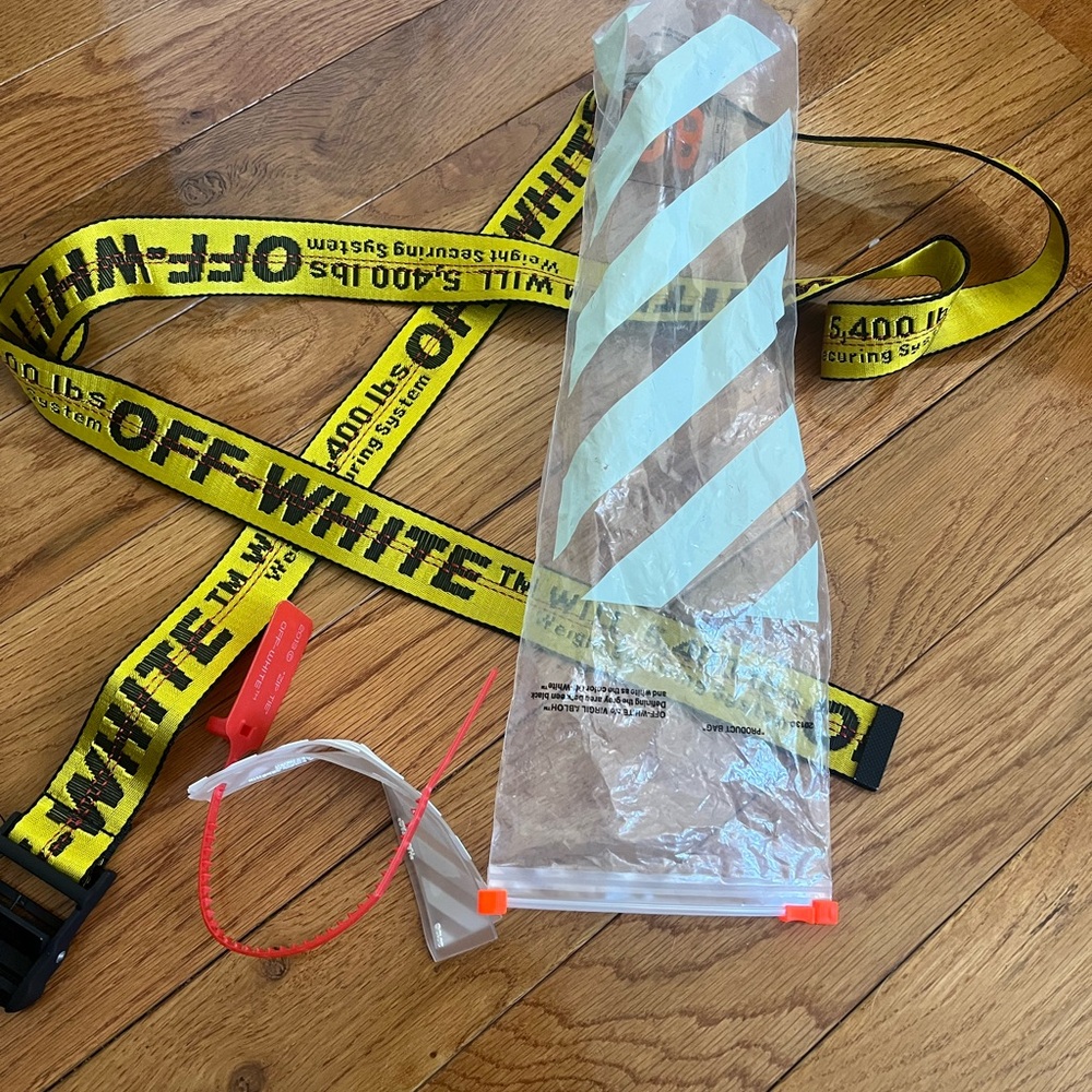 Off-White Yellow Industrial Belt